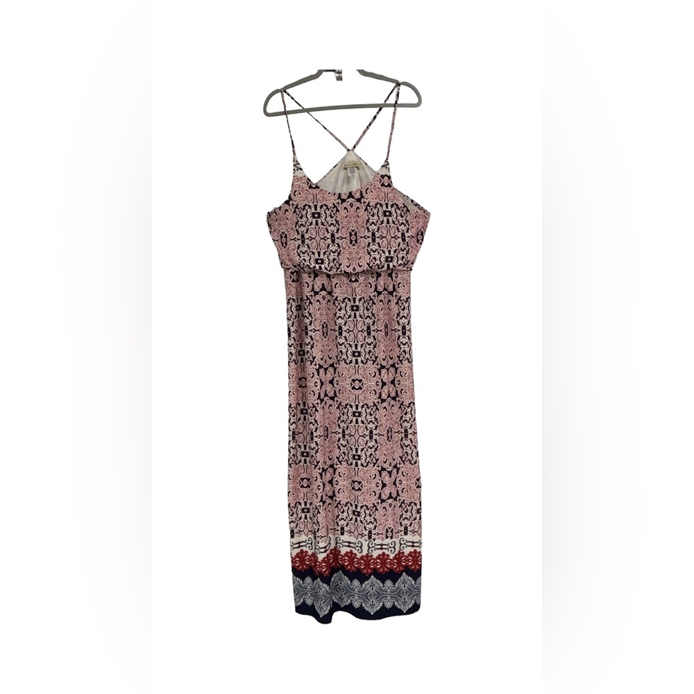Davina Dress Womens XL‎ Boho Maxi Paisley Vaca Resort Festival Cottagecore Indie